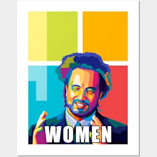 WOMEN Meme Wpap Pop Art Posters and Art